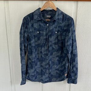 Carhartt Camo Denim Casual Button Down Shirt